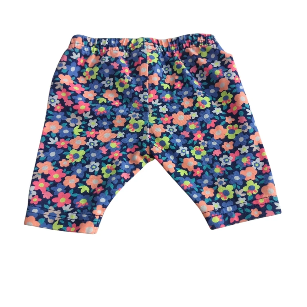 Carter's Colorful Floral Baby Shorts Size 3 Months.
